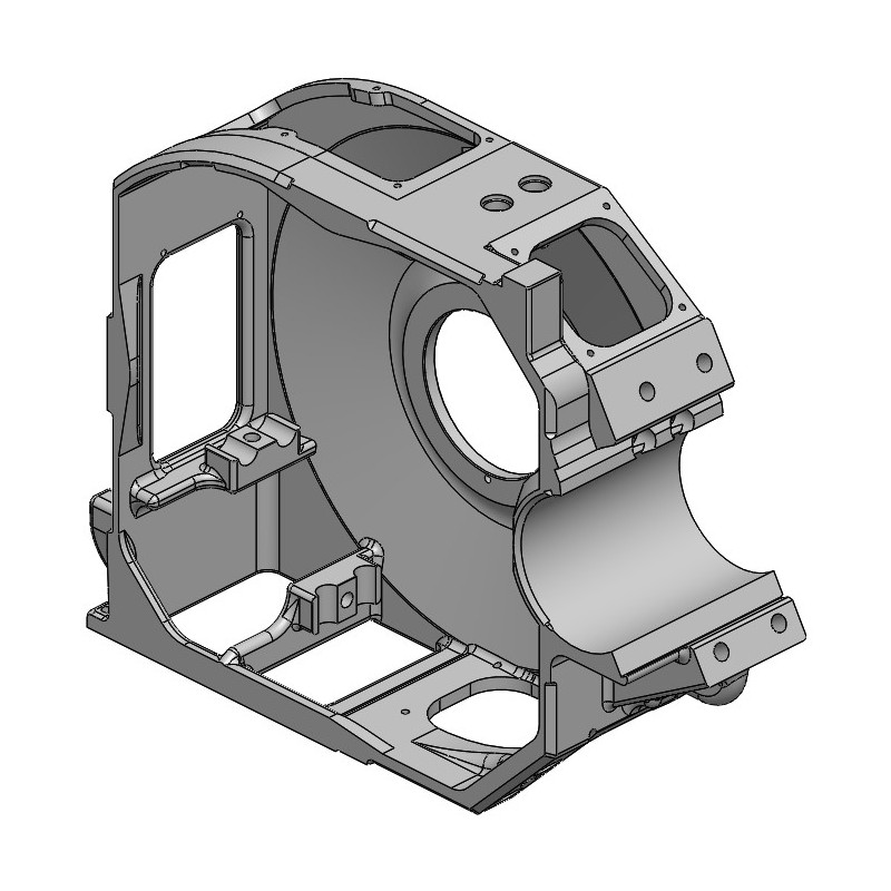 Isometric drawing of a CE- End Housing.